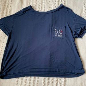 American Eagle Super soft embroidered tee
